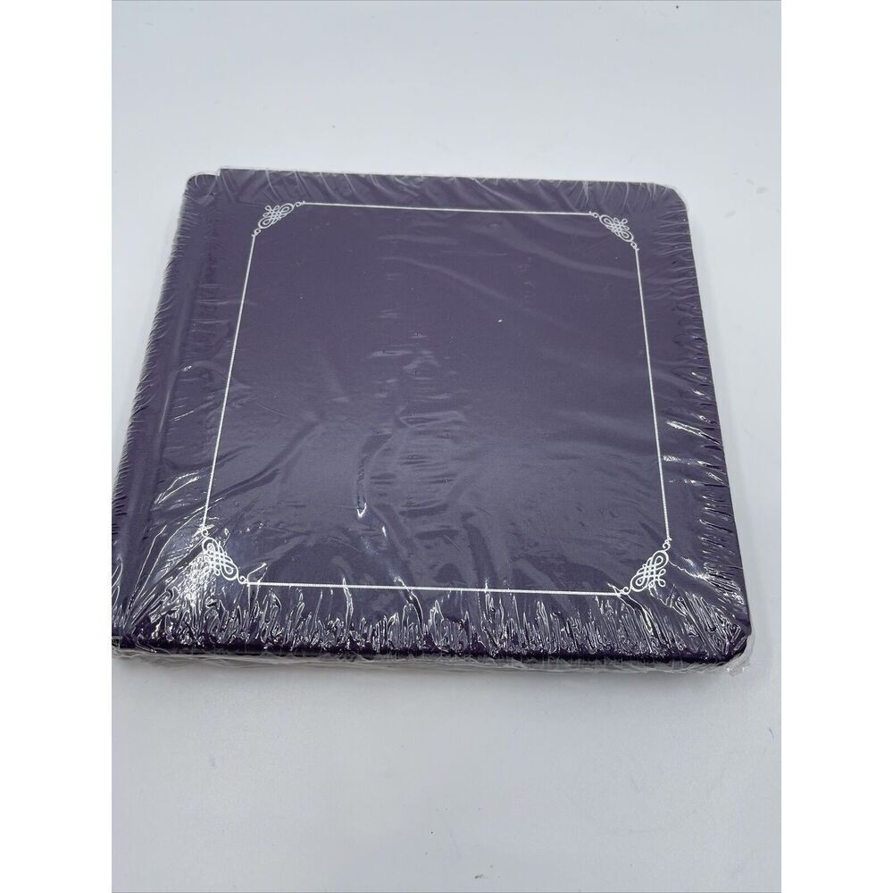 NEW Creative Memories 7 x 7 ~ PURPLE PLUM ALBUM ~ 12 White Pages Silver Foil